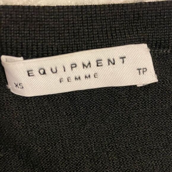 Equipment Femme, Roland Buffalo Silk Wool Plaid Sweater - Picture 5 of 6